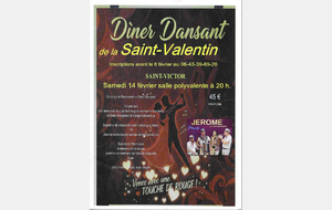 INVITATION POUR LA SAINT-VALENTIN