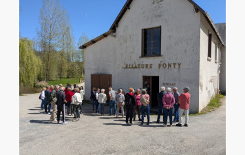 RANDO ET VISITE DE LA FILATURE FONTY À  ROUGNAT